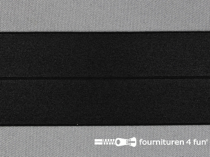 Elastische biasband 40mm zwart