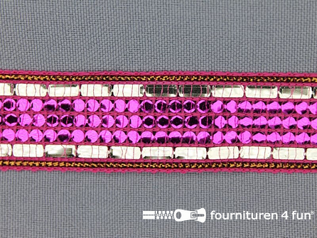 RESTANT Rol 8 meter party band 21mm fuchsia 