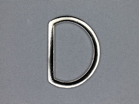 D-ring 40mm chroom plat