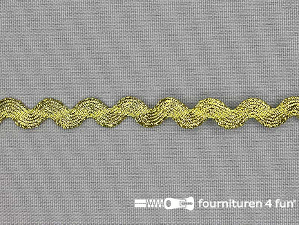 COUPON 2,8 meter Zigzag band 9mm goud