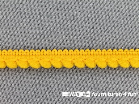 Bolletjesband - 10mm - mais geel