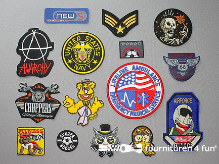 Collectie strijkapplicaties - 15 delige set - opstrijkbare patches