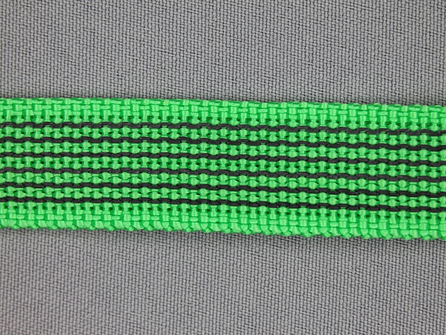 Rubber halsband 20mm groen / grijs