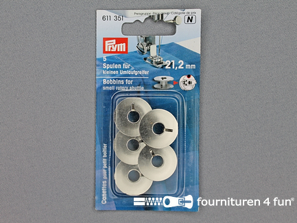 Prym naaimachine spoeltjes 21,2mm - 5 stuks - 611351