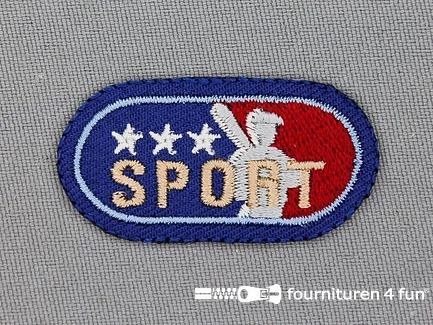 Stoere applicatie 44x22mm Sport