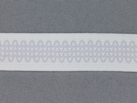 Antislip elastiek 20mm wit
