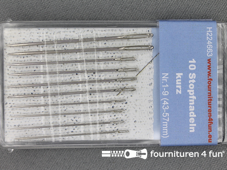 Grootverpakking - 5 doosjes stopnaalden - kort - assortiment 43-57mm - 10 stuks