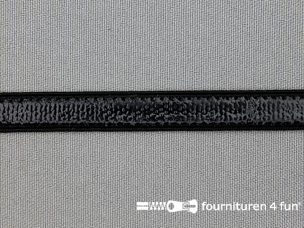 Rol 20 meter siliconen elastiek - 10mm - zwart