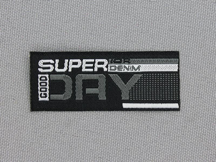 Applicatie 48x19mm Super Good Day Denim