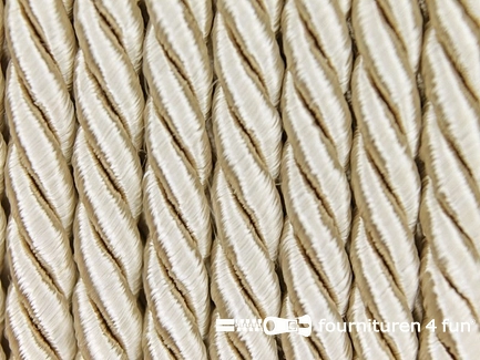 Kaart 40 meter viscose meubel koord - 5mm - beige