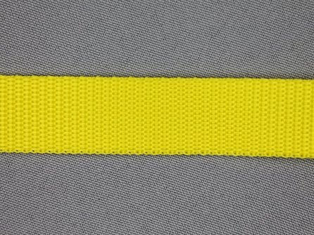 Rol 30 meter parachute band 20mm geel