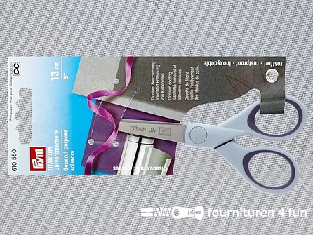 Prym universele schaar - titanium - 13cm - 610550