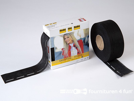 Vlieseline® Kantenfix - 50mm - zwart - per meter