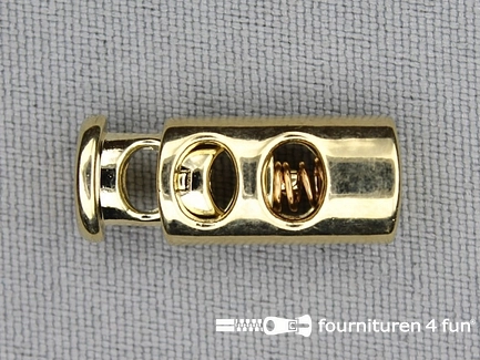 Koordstopper - 23mm - cilinder - goud