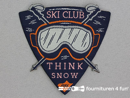 Applicatie 85x79mm Ski Club - Think Snow