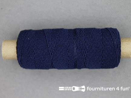 Elastisch garen - rimpel elastiek - 30 meter - donker blauw