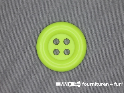 Clownsknoop 38mm neon geel