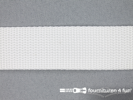 COUPON 12,9 meter (4 stukken, 2,3 + 2,6 + 5 + 3 meter) Parachute band - 25mm - wit