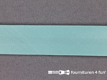Satijnen biasband 18mm licht turquoise