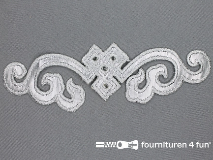 Zilver applicatie 155x40mm