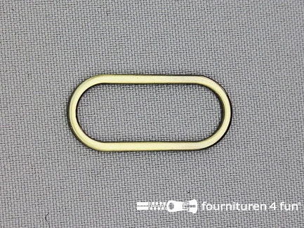 Schuifpassant - ovale ring - 30mm - brons