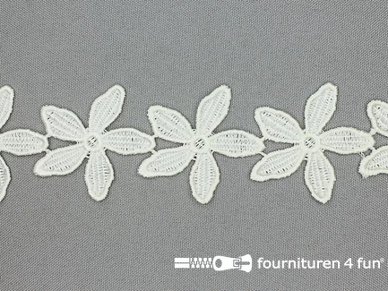 Bloemenkant 42mm ecru