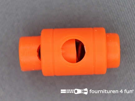 Koordstopper - 25mm - cilinder - neon oranje