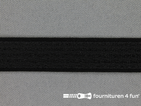 Schouderband elastiek 15mm zwart