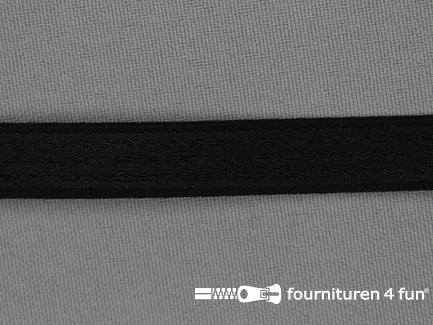 Schouderband elastiek 12mm zwart