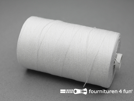 RESTANT 5 Klossen rijggaren - 1000 meter - wit - 100% viscose