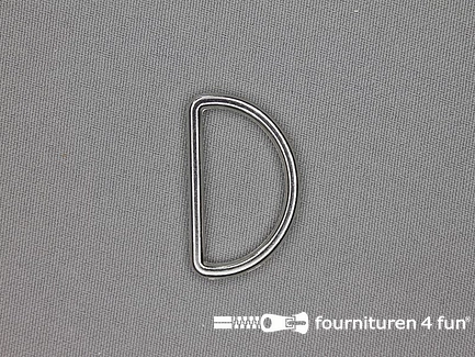 D-ring - 30mm - chroom 