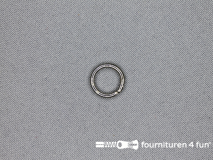 Metalen ring - 10mm - vernikkeld - per 10 stuks