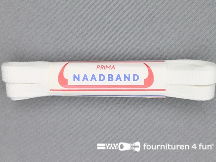 Naadband 7mm wit bosje 4 meter