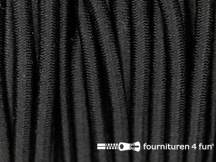 Elastisch koord ca. 3mm zwart