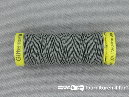 Gütermann elastische garen - rimpelelastiek  - 10 meter - grijs