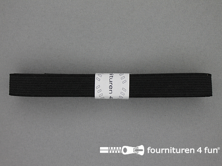 Band elastiek 14mm soepel zwart 2 meter