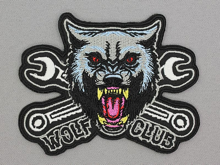 Applicatie 105x80mm Wolf Club