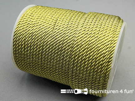 RESTANT Rol 50 meter metallic koord 3mm goud