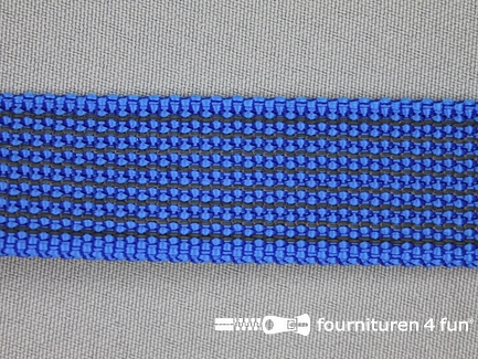 Halsband met rubber - 25mm - koren blauw