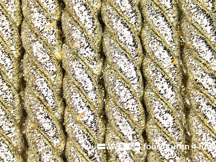 Kaart 20 meter metallic koord 12mm glans goud