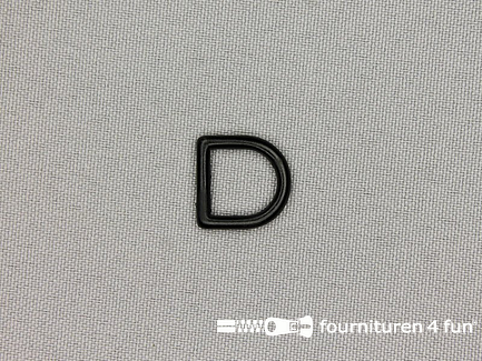 Kunststof D-ring - 10mm - zwart