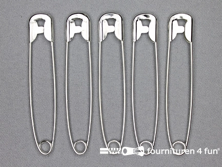 Veiligheidsspelden - 85mm - zilver