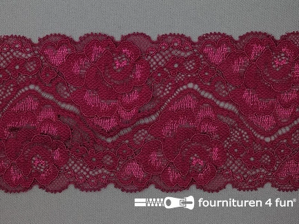 Elastisch kant 80mm bordeaux rood