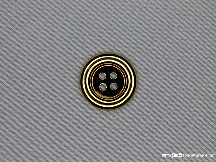 Clownsknoop - metallic - 28mm - donker goud