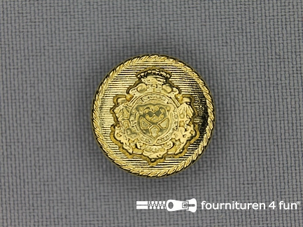 Gouden knoop 18mm wapen
