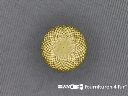 Gouden knoop 15mm spiraal