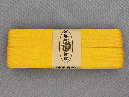 Oaki Doki Tricot biaisband - 20mm x 3 meter - geel (712)