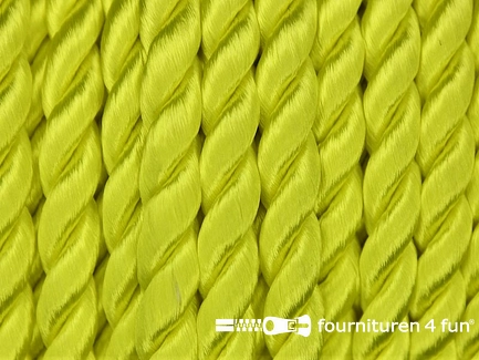 Viscose meubel koord - 6mm - neon geel