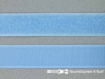 Klittenband 20mm licht blauw