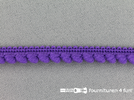 COUPON 4,4 meter Bolletjesband - 10mm - paars